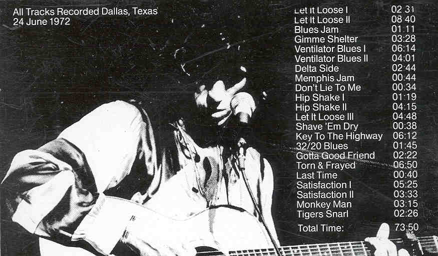 ROLLING STONES ★ 1972 DALLAS REHEARSALS The Rolling Stones – 1972 Dallas Rehearsals – CD (Unofficial